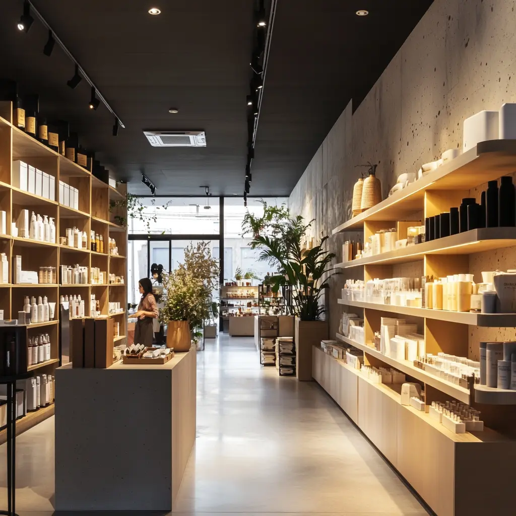 Well-Organized Retail Store with Easy Navigation Well-organized retail store with modern displays