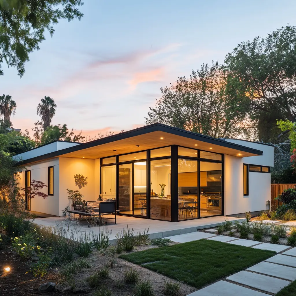 Sleek Modern ADU in Pomona: Clean Lines and Private Patio Modern ADU with minimalist design in Pomona