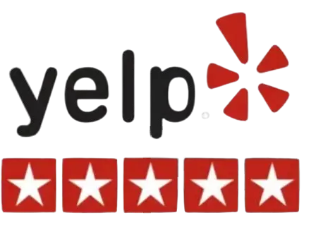 5-Star Yelp Rating: A Testament to Our Customer Satisfaction Yelp logo with 5 stars indicating exceptional customer satisfaction.
