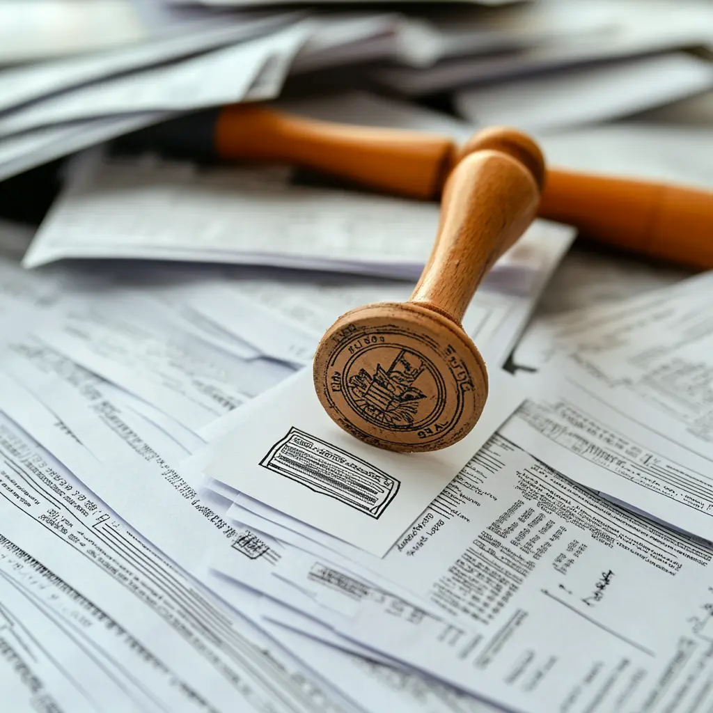 Successful Company Registration: Official Documentation Completed company registration documents with an approval stamp.