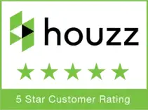 A line graph showing a positive correlation between Houzz review ratings and business growth.