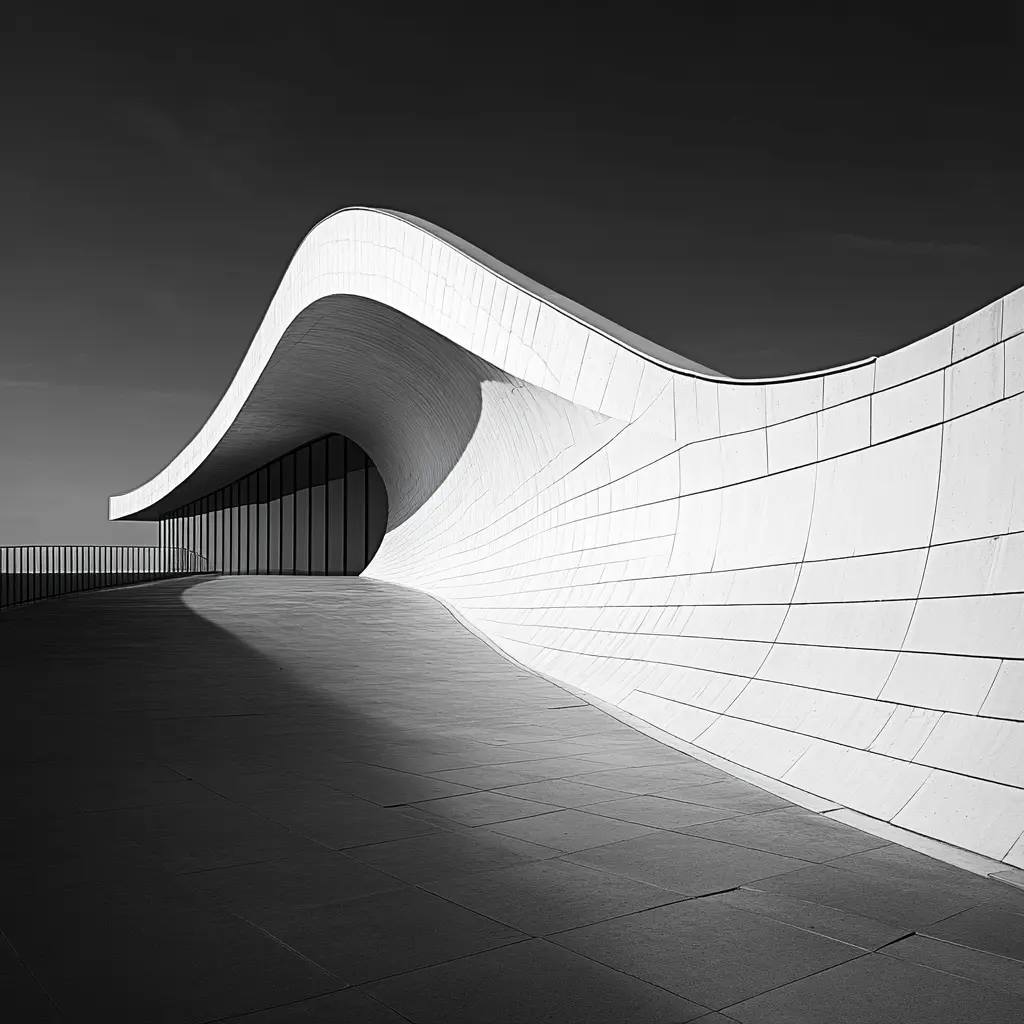 A simple, elegant curved line against a white background  Paul Clemence.