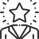 Person highlighted as unique and exclusive among others