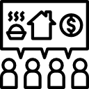 Illustration depicting high housing demand in California and an ADU as a solution