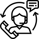 Diagram or infographic showing a circular flow of continuous support from a remodeling company, including post-project care.