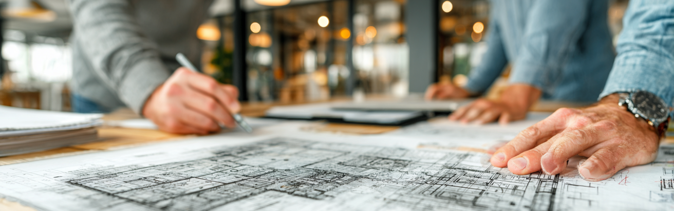 A detailed site plan with city stamps and official paperwork for a building permit.